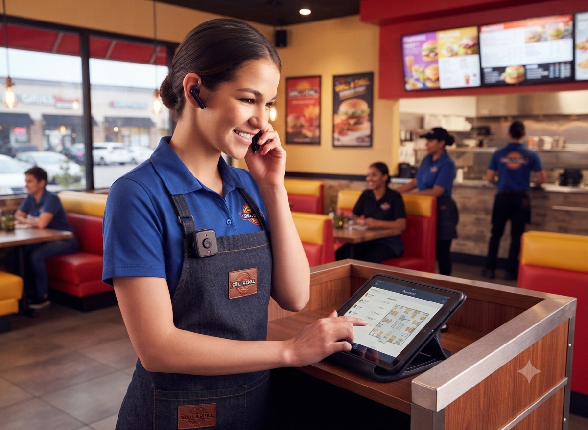 Efisence Hospitality Intelligence — recepcionista en fine dining